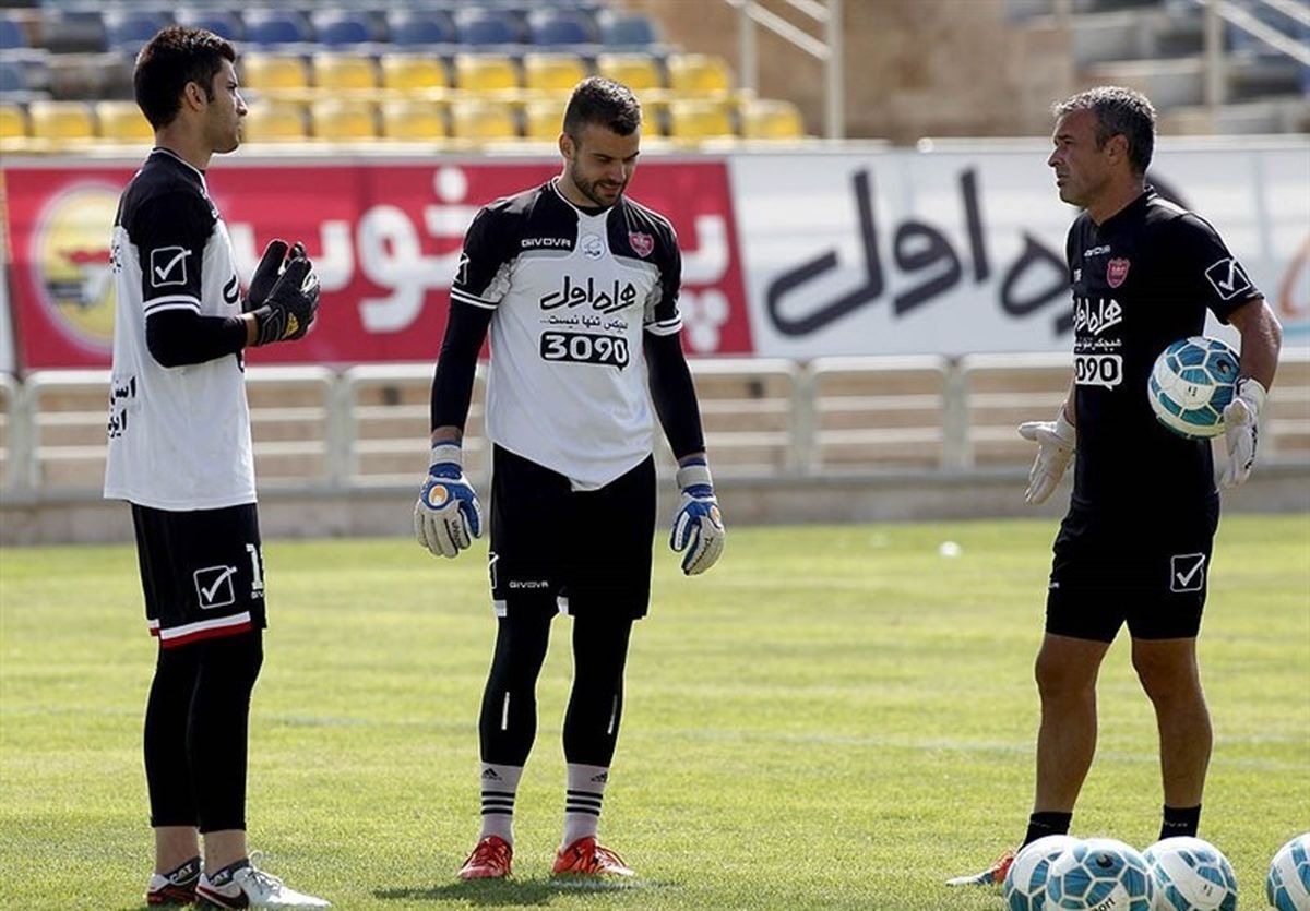 رفتار عجیب دروازه‌بان کروات پرسپولیس در تمرین تیمش