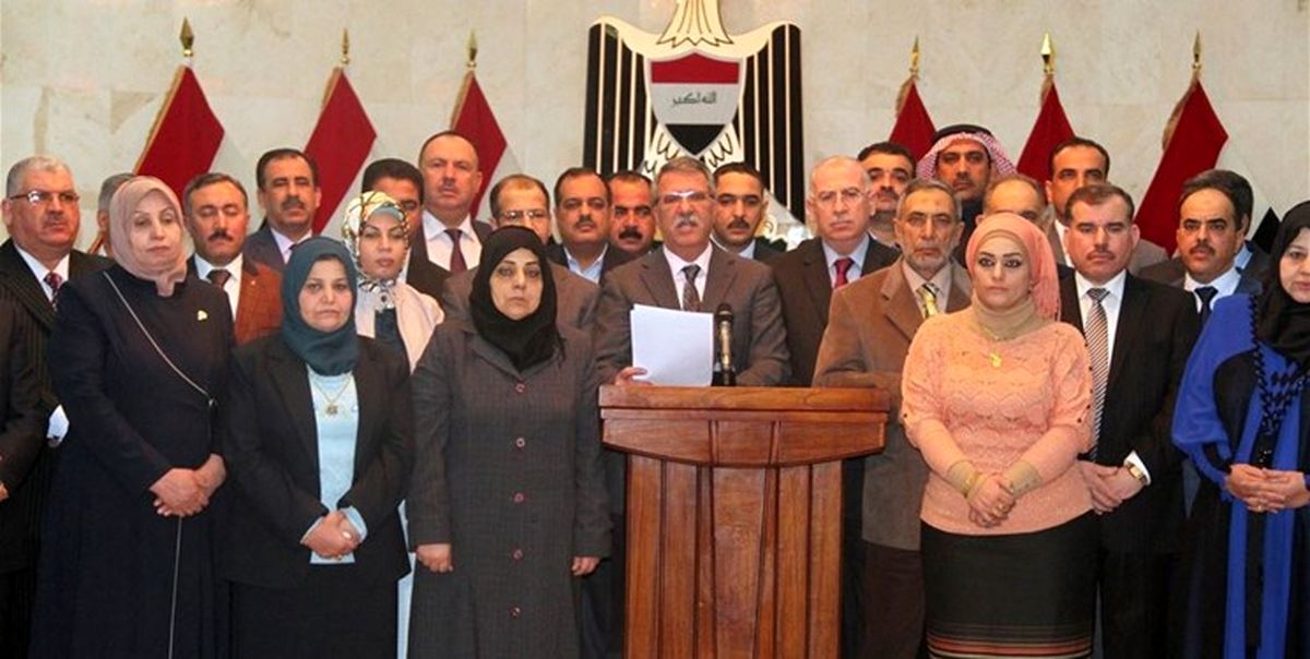 شکاف در بزرگ‌ترین ائتلاف پارلمانی اهل تسنن عراق
