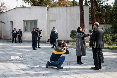 وزیران ابراهیم رئیسی در حیاط دولت