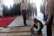 بانوان سرایانی 100متر فرش به عتبات عالیات اهدا کردند