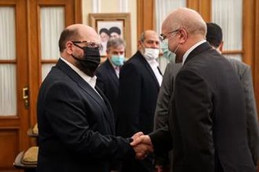 دیدار نایب رئیس دفتر سیاسی جنبش حماس با قالیباف/گزارش تصویری