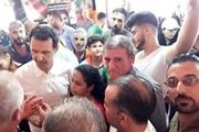 دیدار بشار اسد و همسرش با فرزندان شهدا و جانبازان+تصاویر