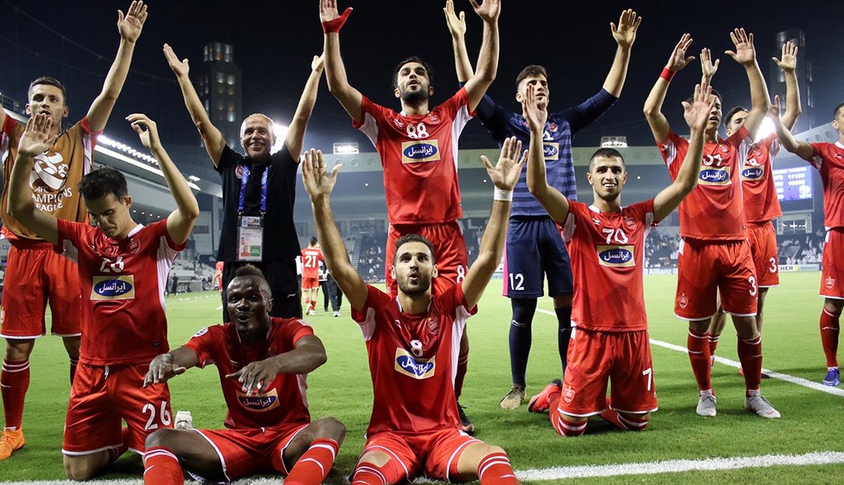 رختکن شاد پرسپولیسی ها پس از فینالیست شدن/عکس