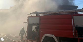 آتش‌سوزی بزرگ در پایتخت عراق+ فیلم