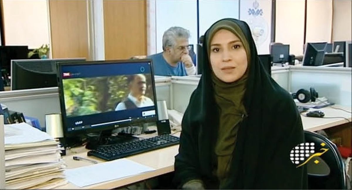سلفی نصف و نیمه خانم خبرنگار
