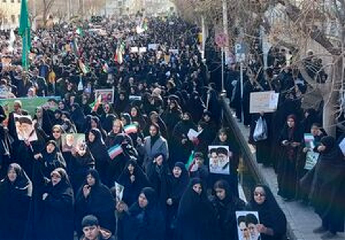 خروش ایلام در محکومیت اغتشاشگران
