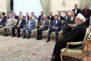 دیدار عیدانه روحانی با هیات دولت/ گزاشر تصویری