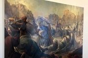 رونمایی ازنقاشی دلاوری‌های حضرت علی (ع) درجنگ احد 