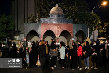 ضیافت افطاری فلسطینی/گزارش تصویری