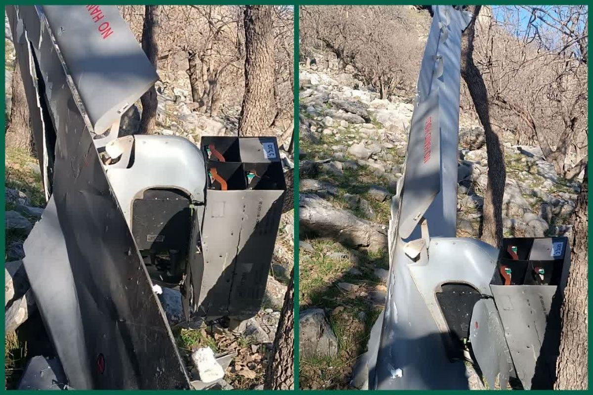 انهدام پهپاد هرمس ۹۰۰ در خوزستان 
