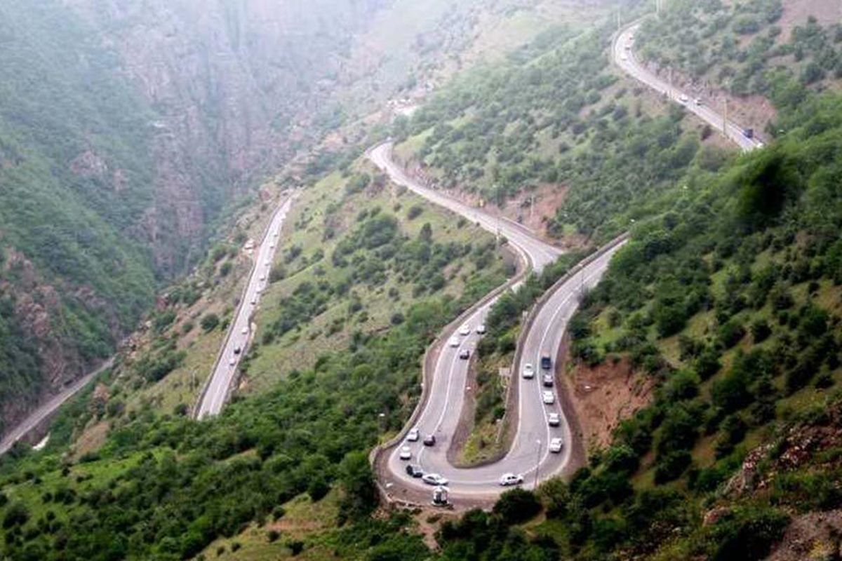 طبیعت رنگارنگ پاییزی جاده چالوس/ عکس