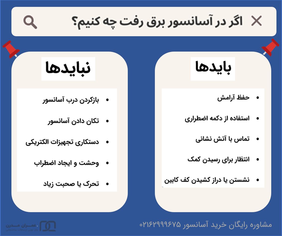 
اگر در آسانسور برق رفت چه کنیم؟
