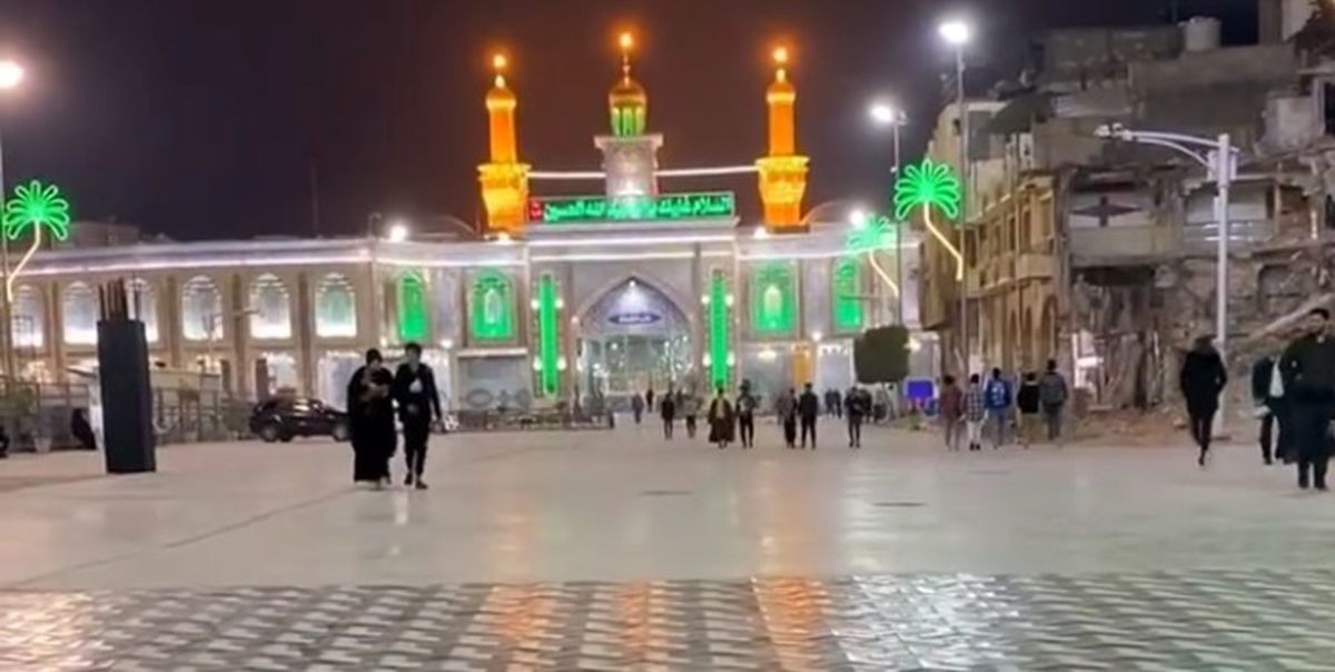 بازشدن باب القبله حرم امام حسین(ع) به روی زائران/ فیلم
