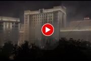 آتش سوزی ساختمان وزارت دفاع روسیه + فیلم
