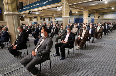 دیدار رئیس و نمایندگان مجلس شورای اسلامی با رهبر معظم انقلاب/گزارش تصویری