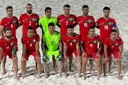 گریه دروازه‌بان تیم ملی فوتبال ساحلی با سرود ملی