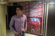 محمد آرام برای عقد قرارداد به باشگاه پرسپولیس آمد