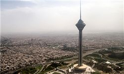 برج میلاد غرق در مه/ عکس