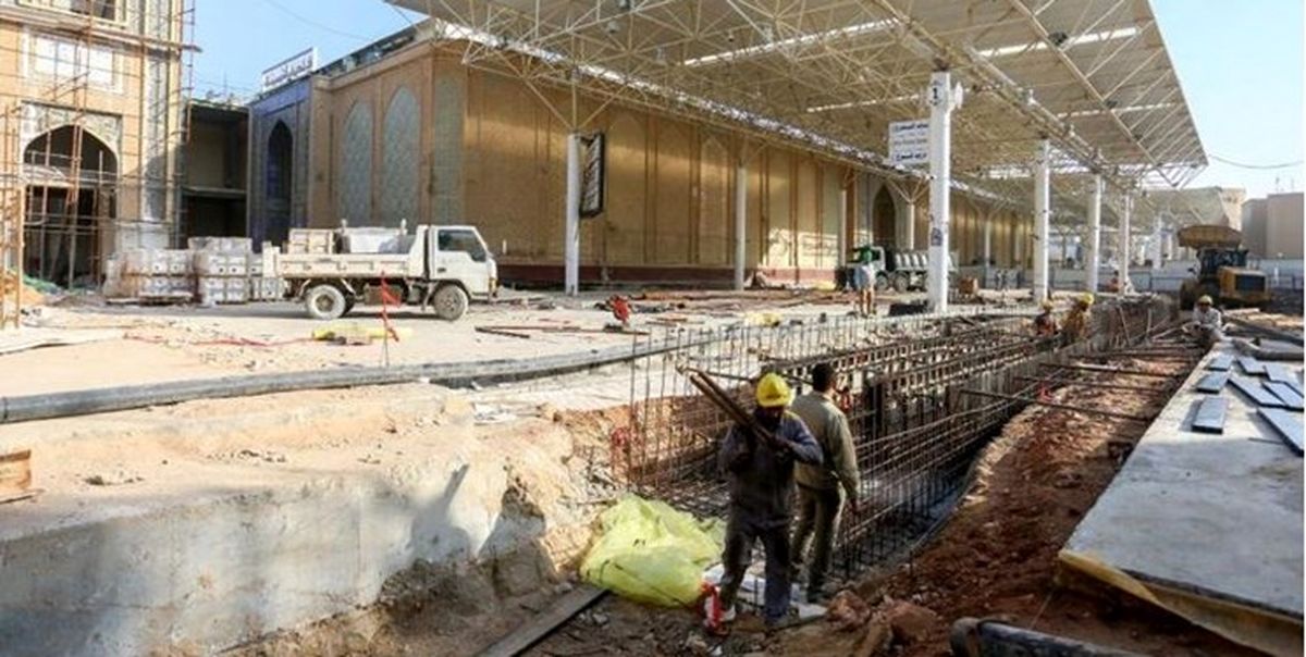 جدیدترین وضعیت ساخت صحن رسول اکرم(ص) حرم علوی/ تصاویر