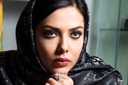 شیطنت یواشکی لیلا اوتادی سر صحنه /عکس