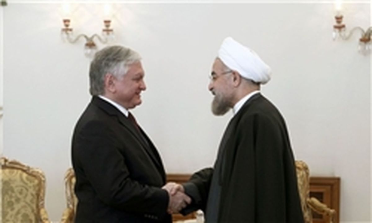 دیدار وزیر امور خارجه ارمنستان با روحانی