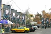 رونمایی از نخستین دیوارنگاره میدان فلسطین/ عکس
