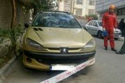 
جسم بی جان مرد جوان درپشت فرمان 206
