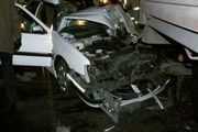خودروی حامل اتباع بیگانه در بم دچار حادثه شد+تصاویر