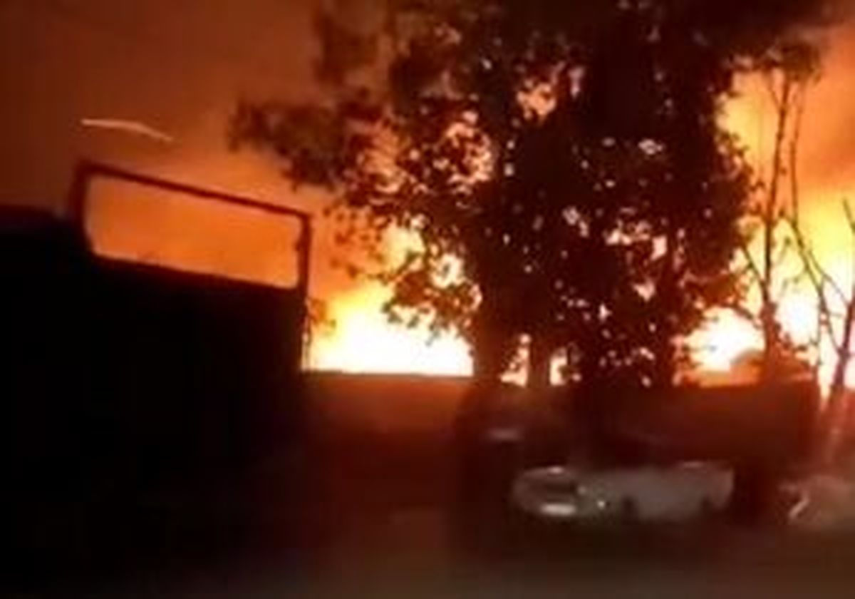 فیلم لحظه انفجار اسکله متانول بندر دیر بوشهر