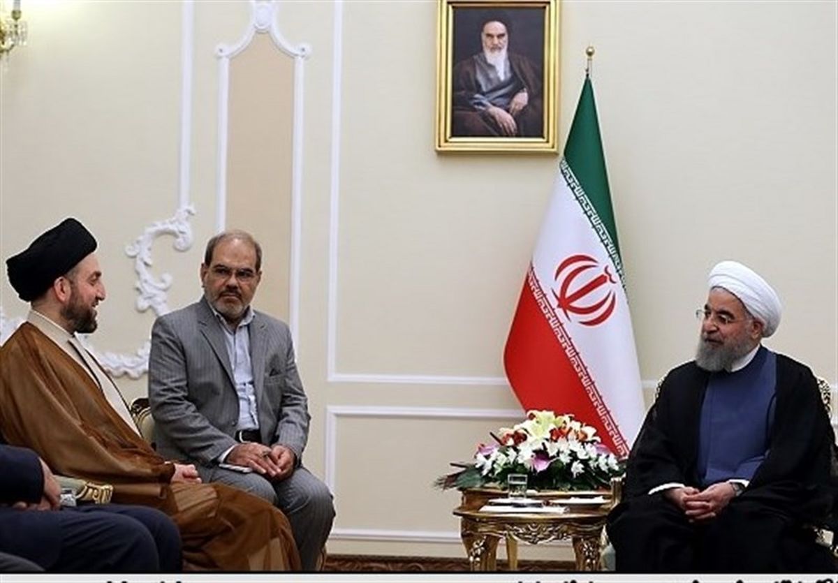 دیدار سید عمار حکیم با رئیس جمهوری