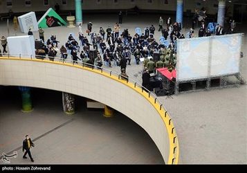 رونمایی از دیوارنگار سپاه محمد رسول الله (ص)/گزارش تصویری