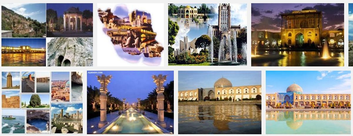 جاذبه های گردشگری استان های مختلف+جدول