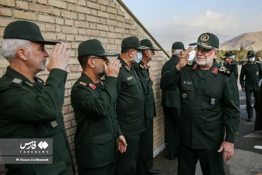 تشییع پیکر شهید کمندی در نیروی زمینی سپاه/گزارش تصویری