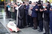 تطهیر پیکر سردار عبدالرسول استوار در بهشت زهرا

