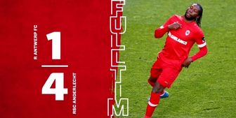 شکست سنگین آنتورپ در شب نیمکت نشینی بیرانوند