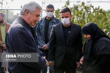 مراسم تشییع نادر طالب‌زاده/گزارش تصویری