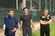 حضور مدیرعامل در تمرین شاگردان نکونام