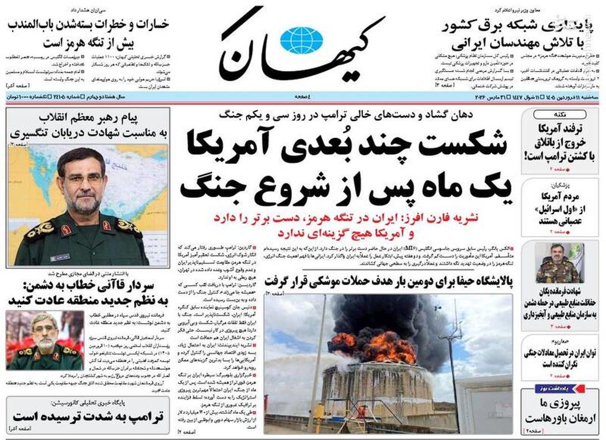 شلیک به چشم آمریکا/ شکست چندبعدی آمریکا / پیشخوان
