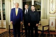 دیدار سه جانبه ماکرون، زلنسکی و ترامپ در پاریس
