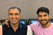 عابدزاده در انتظار افتخار آفرینی دیگر از پسرش+ عکس