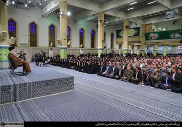 دیدار معلمان با حضرت آیت‌الله خامنه‌ای رهبر معظم انقلاب اسلامی/گزارش تصویری